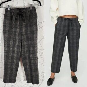 The Group by Babaton Plaid Flannel Twill Mid Rise Jimmy Pants